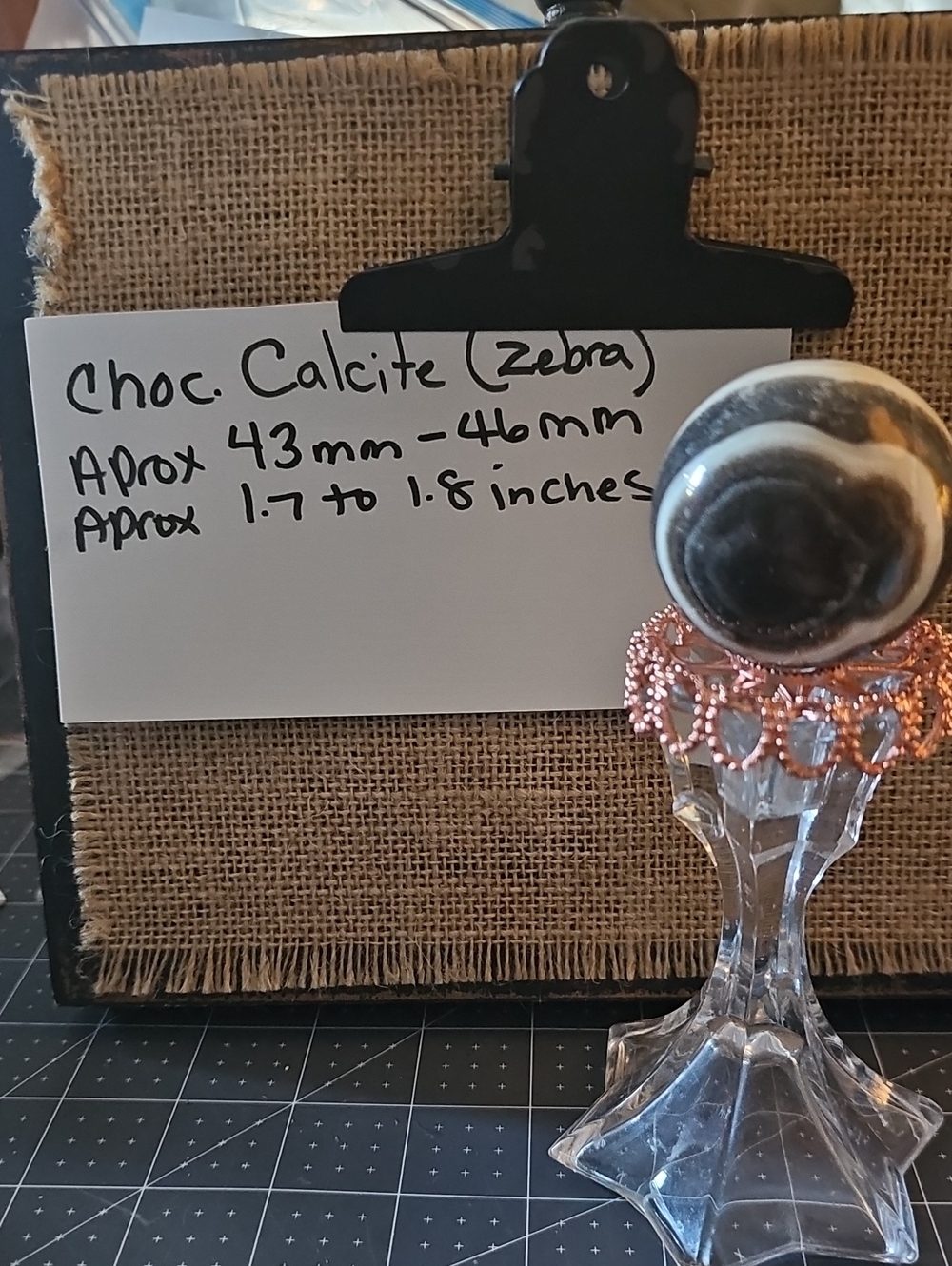 Decorative Zebra Calcite Sphere in Black and White(300D)